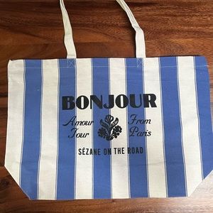 Sezane canvas tote bag